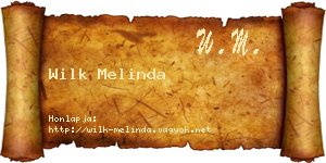 Wilk Melinda névjegykártya