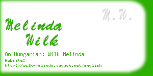 melinda wilk business card